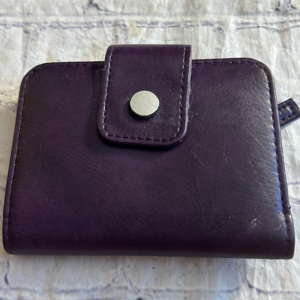 SAFE KEEPER MADE IN INDIA VEGAN PURPLE SMALL WALLET ID SLOT BILL HOLDER